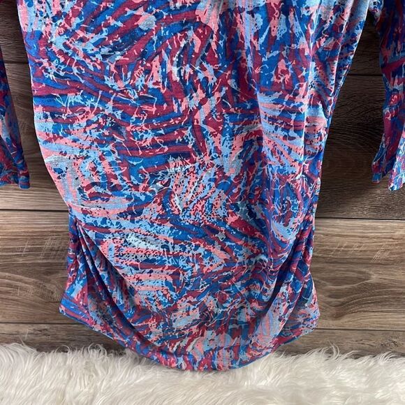 BAY STUDIO Women’s Scoop Neck Sequins Trim Top Lightweight Summer Petite Medium - Picture 4 of 5